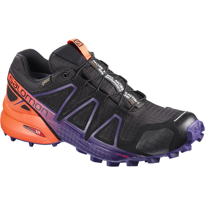 Buty Do Biegania W Terenie Damskie Salomon SPEEDCROSS 4 GTX® LTD W - Czarne - Polska (785-TLBZWR)